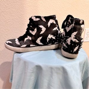 BATS & CATS FOREVER 21 STUD WEDGE SNEAKERS